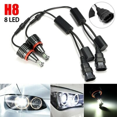 Angel Eyes H8 à leds blanc pour BMW CREE ( 80W )