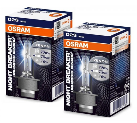 2 Ampoules Xénon D2S Osram Xenarc Night Breaker Unlimited Original