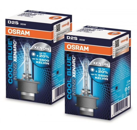 2 Ampoules Xénon D2S Osram Xenarc Cool Blue Intense 5500K Original