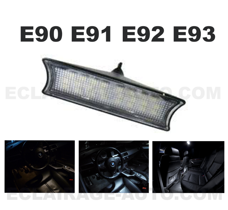 1 MODULE LED BLANC PLAFOND INTERIEUR POUR BMW E90 E91 E92 SERIE 3