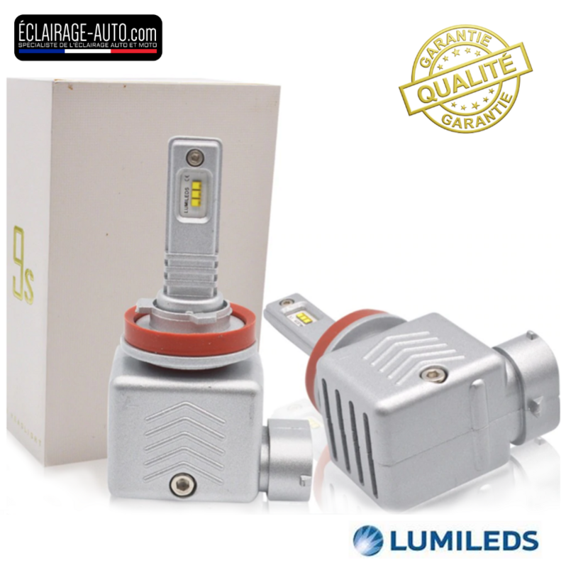 Kit DE 2 AMPOULES LUMILEDS LONGUE PORTÉE H11 12000LM POUR AUTO MOTO ET CAMION