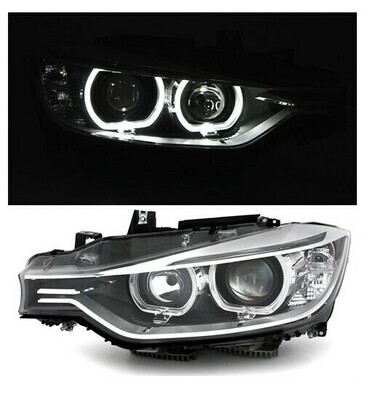 Paire de phares Angel Eyes look Pack M Performance pour BMW F30 F31 F35 2011 - 2015