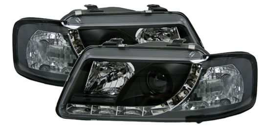 Paire de phares avant Devil Eyes LED pour Audi A3 8L 1996 - 2000