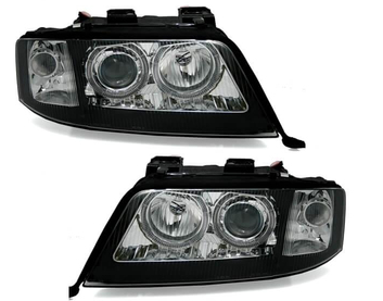 Paire de phares Angel Eyes look RS6 pour Audi A6 4B 1999 - 2001