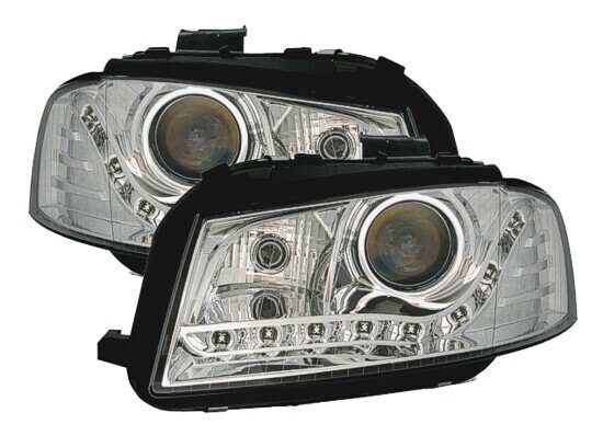 Paire de phares avant Devil Eyes LED pour Audi A3 8P 2003 - 2008