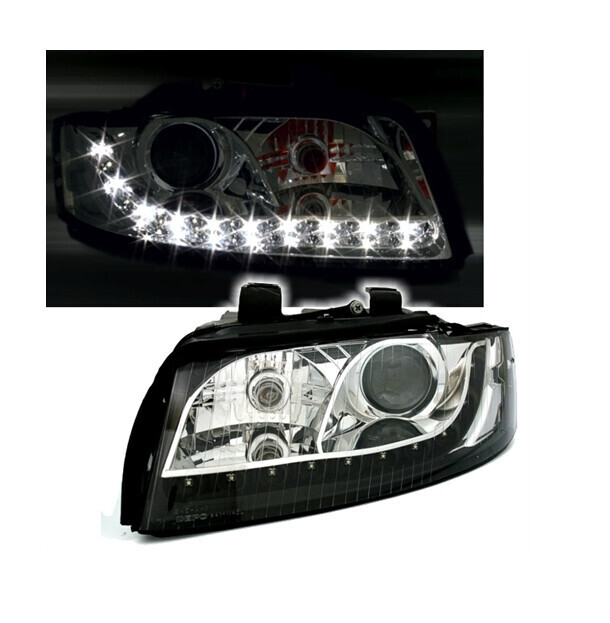 Paire de phares avant Devil Eyes pour Audi A4 B6 2000 - 2004