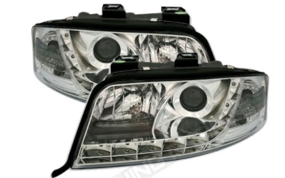 Paire de phares avant Devil Eyes pour Audi A6 C5 2001 - 2004