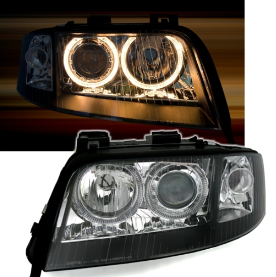 Phares Angel Eyes pour Audi A6 4B C5 2001 - 2004