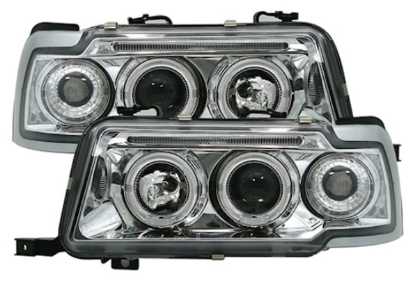 Phares Angel Eyes pour Audi 80 B4 1991 - 1994