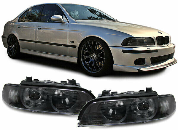 Paire de phares xénon avant avec clignotants pour BMW Série 5 E39 1995 - 2000
