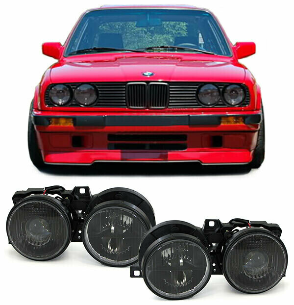 Paire de phares avant pour BMW Série 3 E30 1987 - 1993