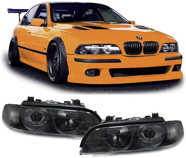 Paire de phares xénon avant avec clignotants pour BMW Série 5 E39 1995 - 2000