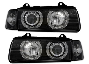 Paire de phares Angel Eyes look Pack M Performance pour BMW E36 1990 - 1999