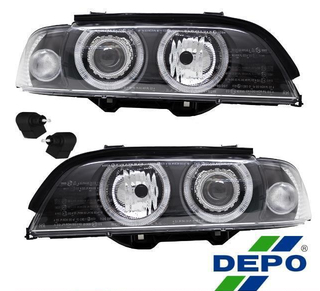 Paire de phares Angel Eyes look Pack M Performance pour BMW E39 1995 - 2000