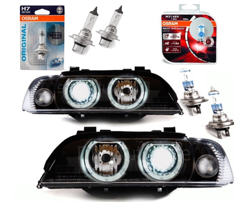 Paire de phares Angel Eyes look Pack M Performance pour BMW E39 1995 - 2000