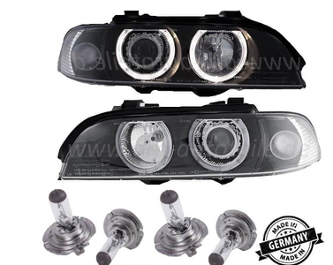 Paire de phares Angel Eyes look Pack M Performance pour BMW E39 2000 - 2003