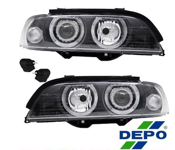 Paire de phares Angel Eyes look Pack M Performance pour BMW E39 1995 - 2000
