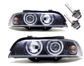 Paire de phares Angel Eyes look Pack M Performance pour BMW E39 2000 - 2003
