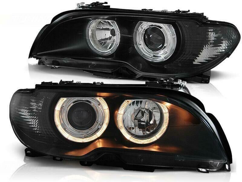 Phares avant angel eyes pour BMW Série 3 E46 Coupé et Cabriolet