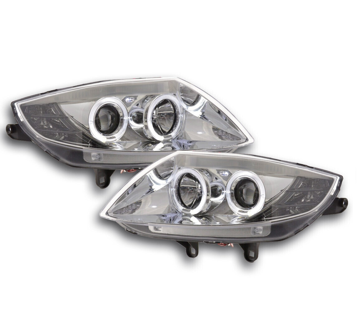 Paire de phares avant Angel Eyes pour BMW Z4 E85 E86 2003 - 2008