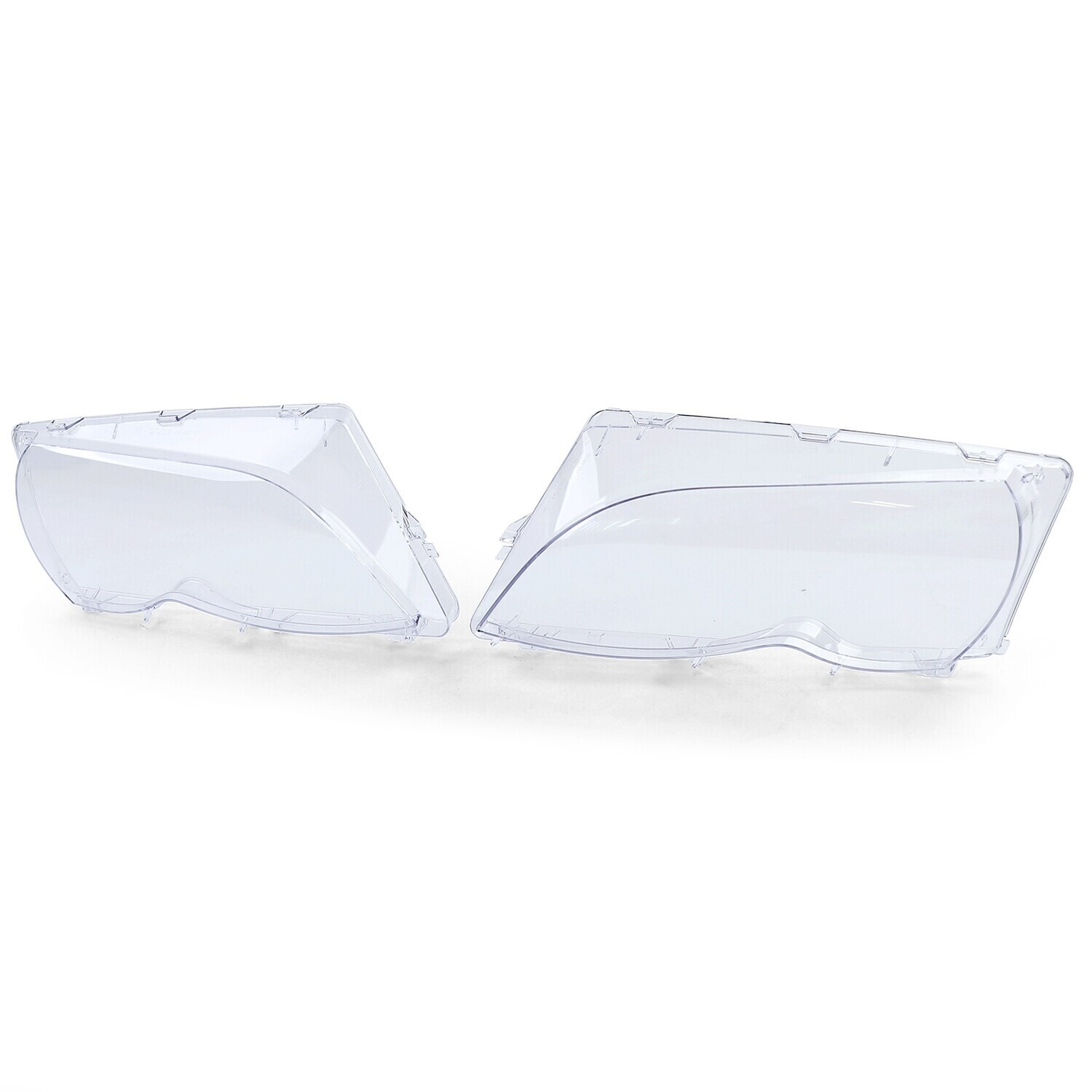 2 Vitres de phares avant pour BMW Série 3 E46 Berline et Touring de 2001-2005