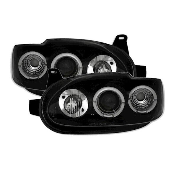 Paire de phares avant Angel Eyes pour Ford Escort VII 1995 - 2000