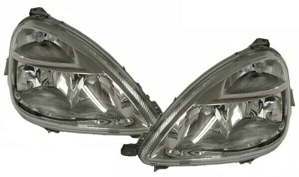 Paire de phares avant pour Mercedes Classe A W168 2001 - 2004