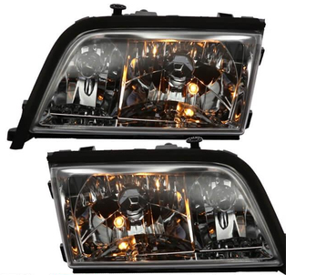 Paire de phares Angel Eyes look AMG pour Mercedes C180 C280 W202 1993 - 2000