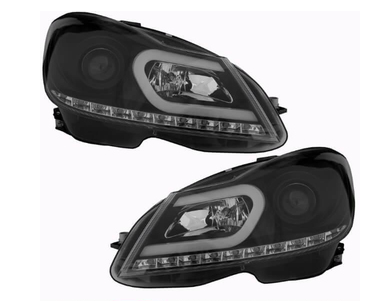Paire de phares look AMG pour Mercedes Classe C W204 2011 - 2014