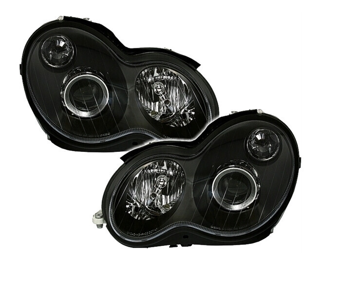 Paire de phares avant pour Mercedes Classe C W203 2000 - 2007