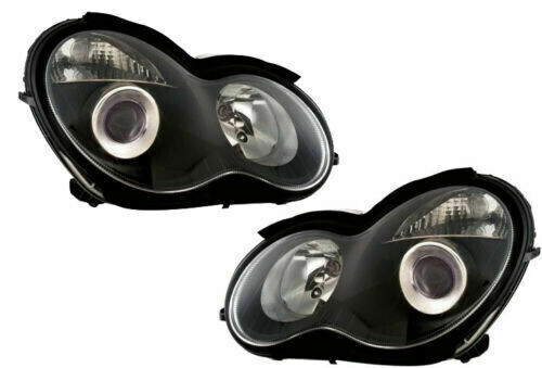 Paire de phares avant pour Mercedes Classe C W203 2000 - 2007