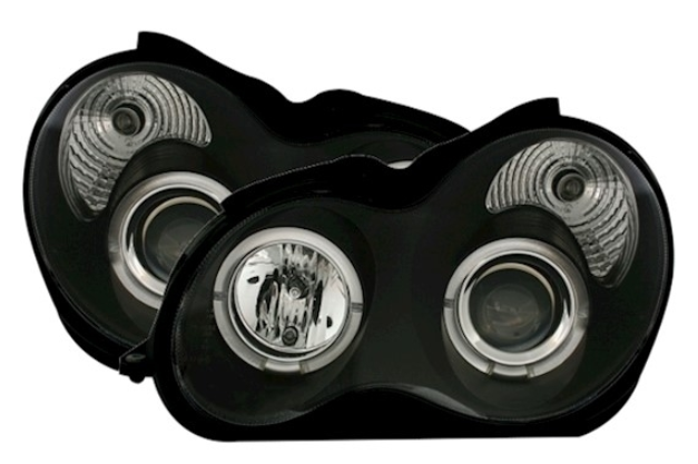 Phares Angel Eyes pour Mercedes Classe C W203 2000 - 2007