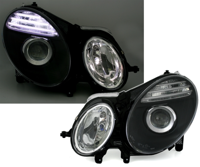 Phares pour Mercedes Classe E W211 2006 - 2009