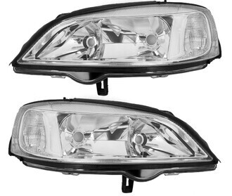 Paire de phares avant pour Opel Astra G 1997 - 2004