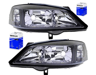 Paire de phares avant pour Opel Astra G + ampoules 1997 - 2004