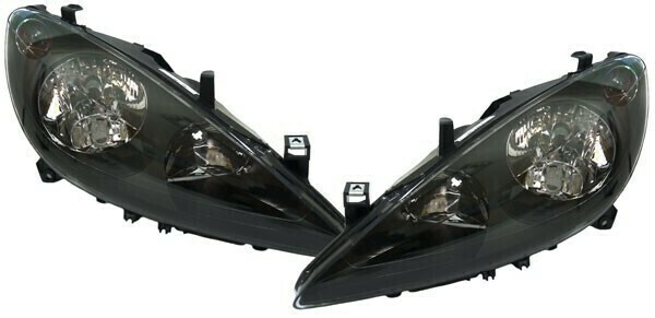 Paire de phares avant pour Peugeot 307 2001 - 2005