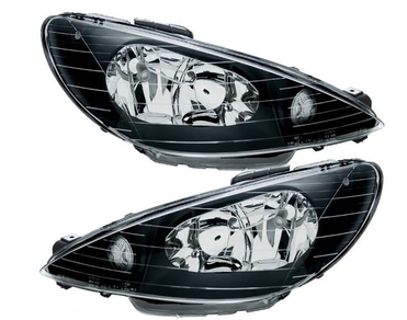 Paire de phares pour Peugeot 206 1998 - 2007