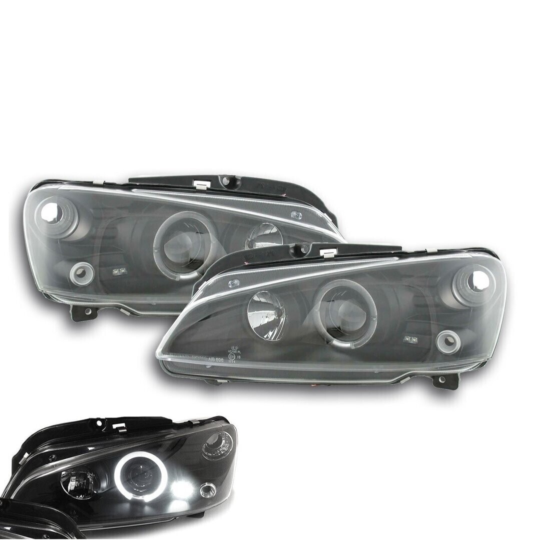 Paire de phares Angel Eyes avant pour Peugeot 106 1996 - 2003