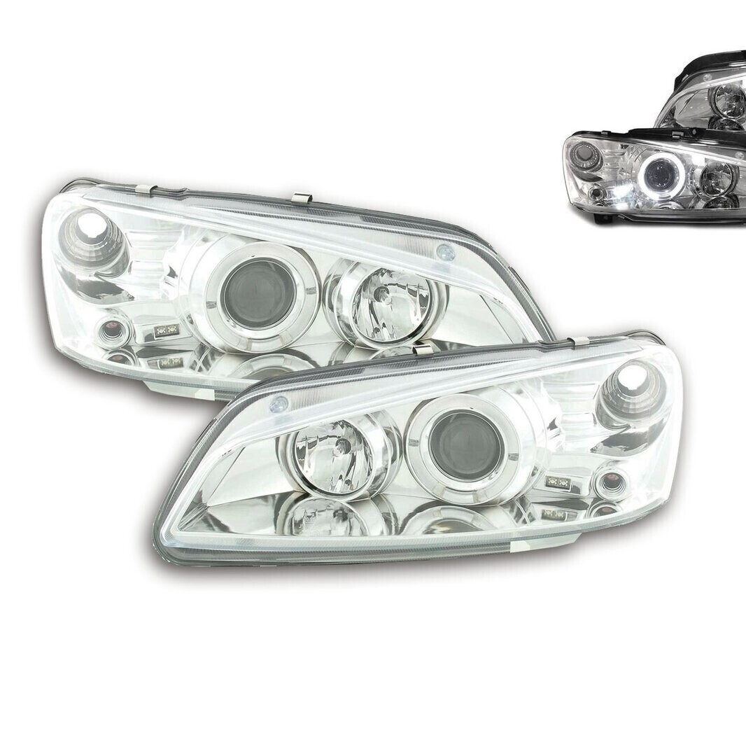 Paire de phares Angel Eyes avant pour Peugeot 106 1996 - 2003