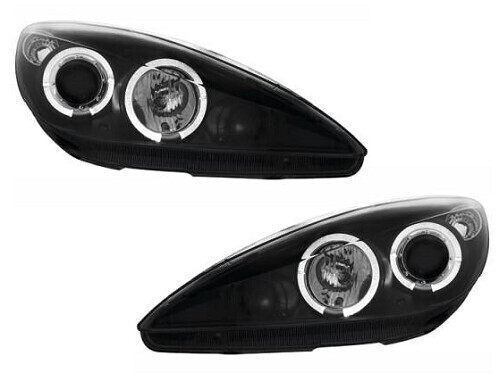Paire de phares Angel Eyes avant pour Peugeot 307 2000 - 2005
