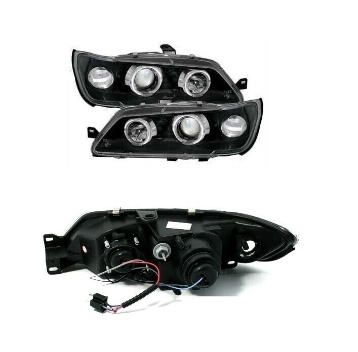 Paire de phares Angel Eyes avant pour Peugeot 306 1993 - 1997