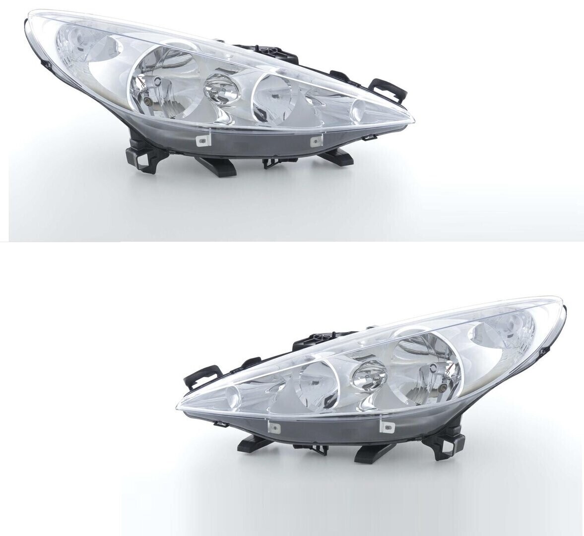 Paire de phares avant pour Peugeot 207 2006 - 2013