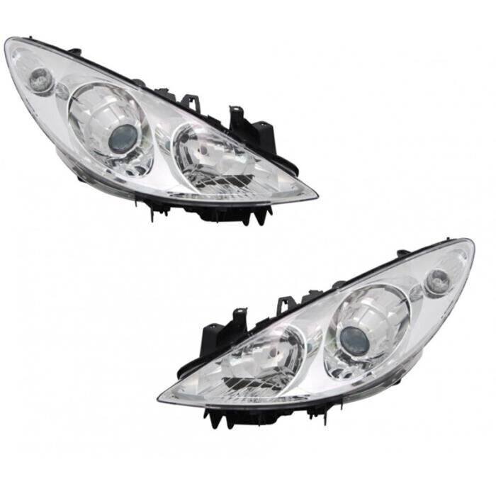 Paire de phares avant pour Peugeot 307 2005 - 2007