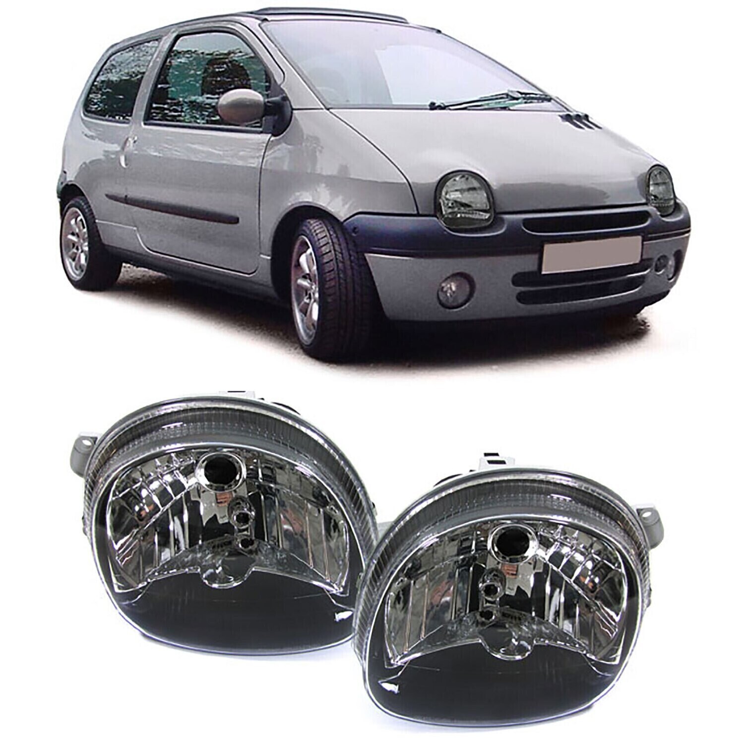 Paire de phares avant pour Renault Twingo 1998 - 2007