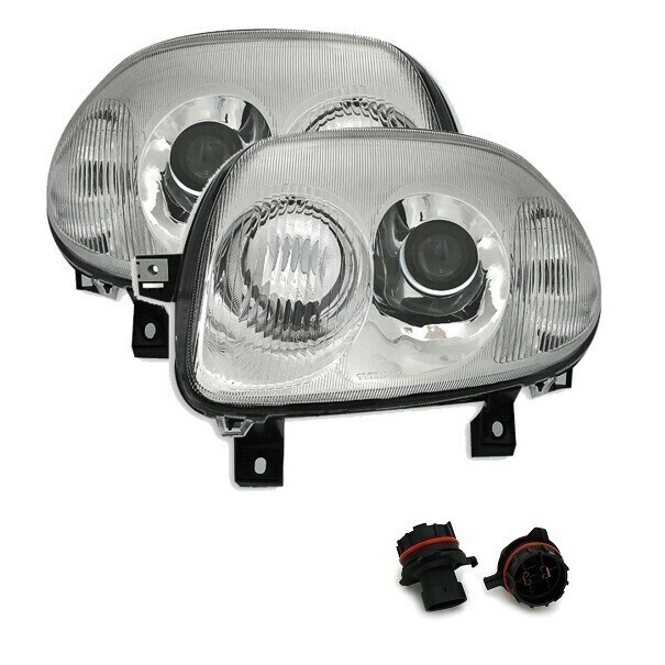 Paire de phares avant pour Renault Clio 2 1998 - 2001