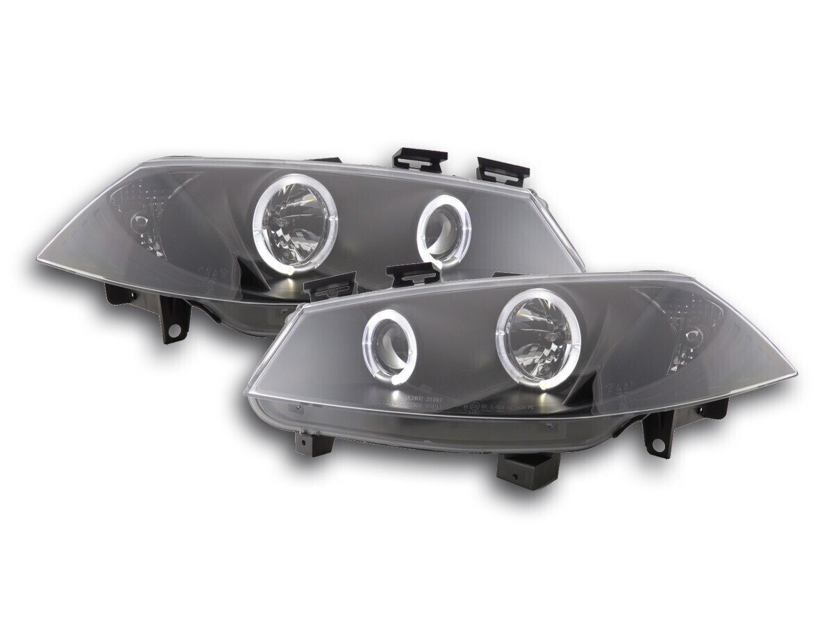Paire de phares Angel Eyes avant pour Renault Megane 2 2002 - 2005