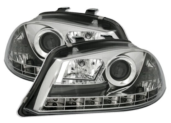 Paire de phares avant à LED pour Seat Ibiza 6L 2002 - 2008