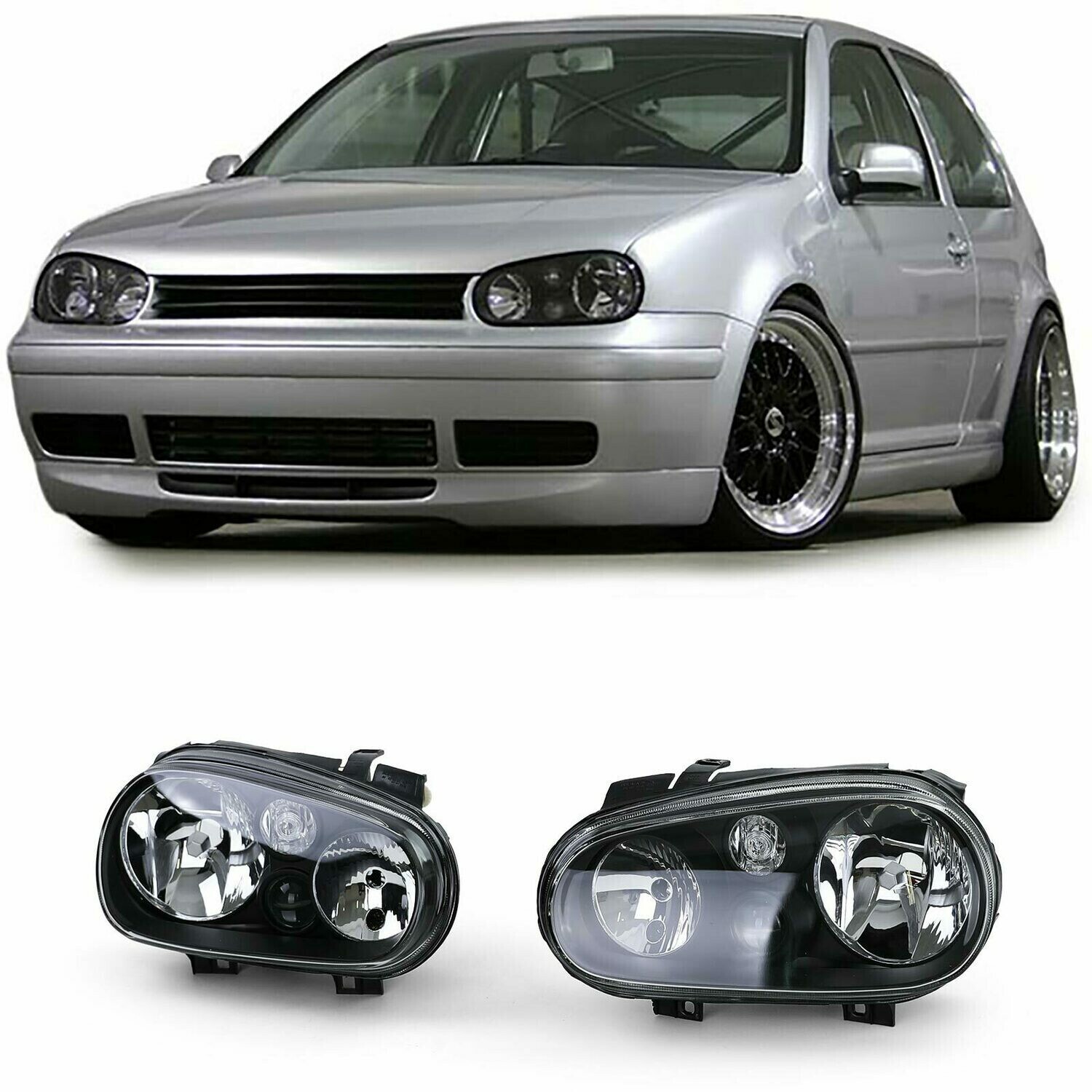 Paire de phares avant pour Volkswagen Golf 4 1997 - 2003