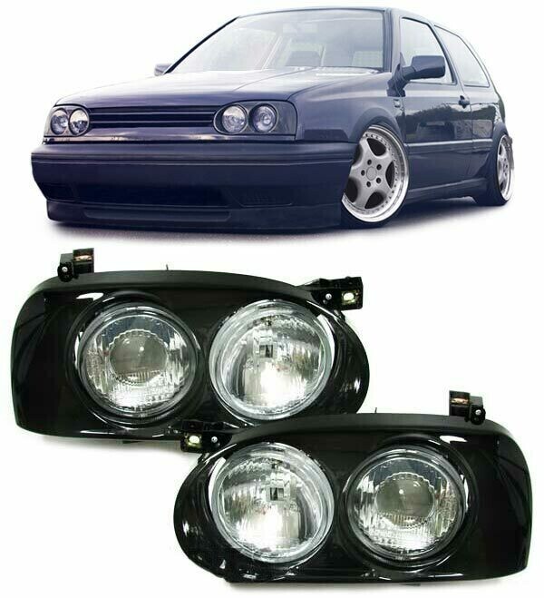 Paire de phares avant pour Volkswagen Golf 3 1991 - 1997