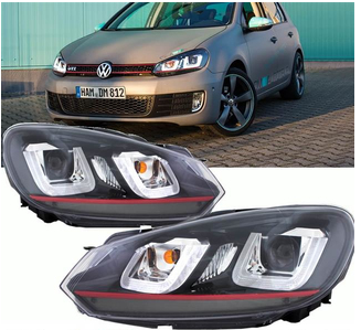 Paire de phares avant pour Volkswagen Golf 6 2008 - 2012